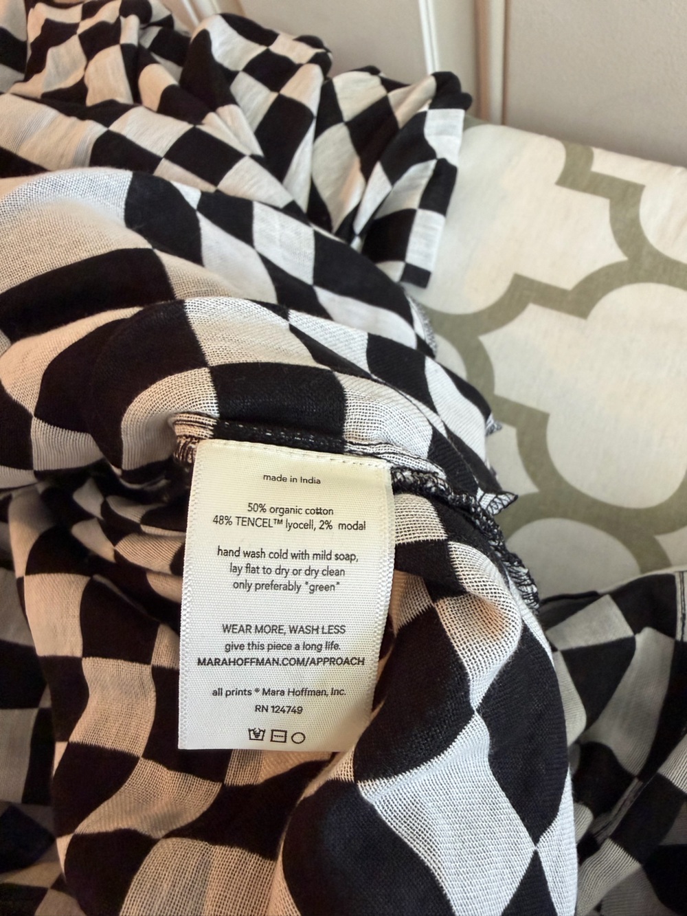 Mara Hoffman coverup black/white NWT Size 3X - Picture 8 of 14